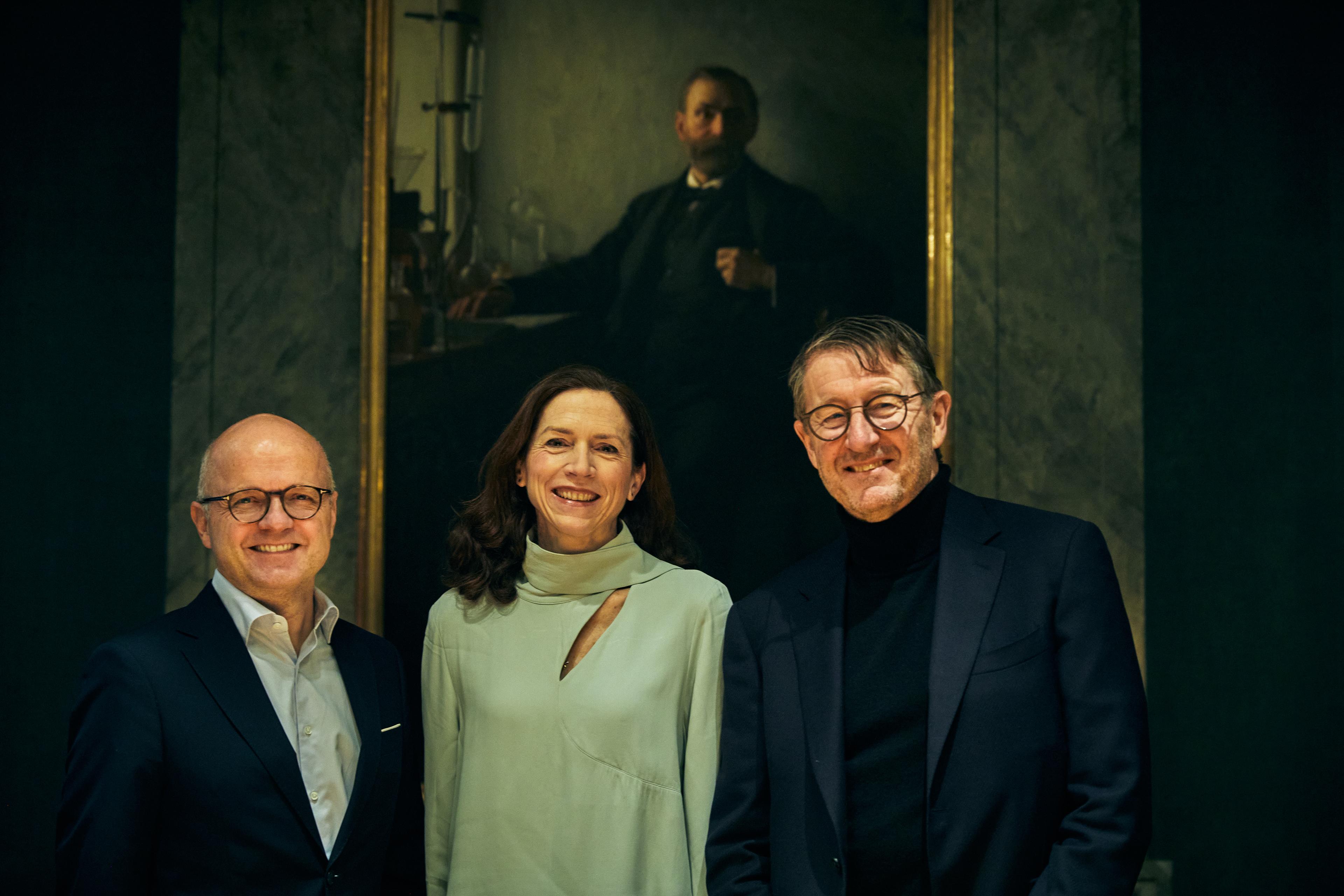 From the left, Vidar Helgesen, Executive Director of Nobel Foundation, Laura Sprechmann, CEO of Nobel Prize Outreach, and Conni Jonsson, Chairperson at EQT.  (Photo: Dan Lepp)